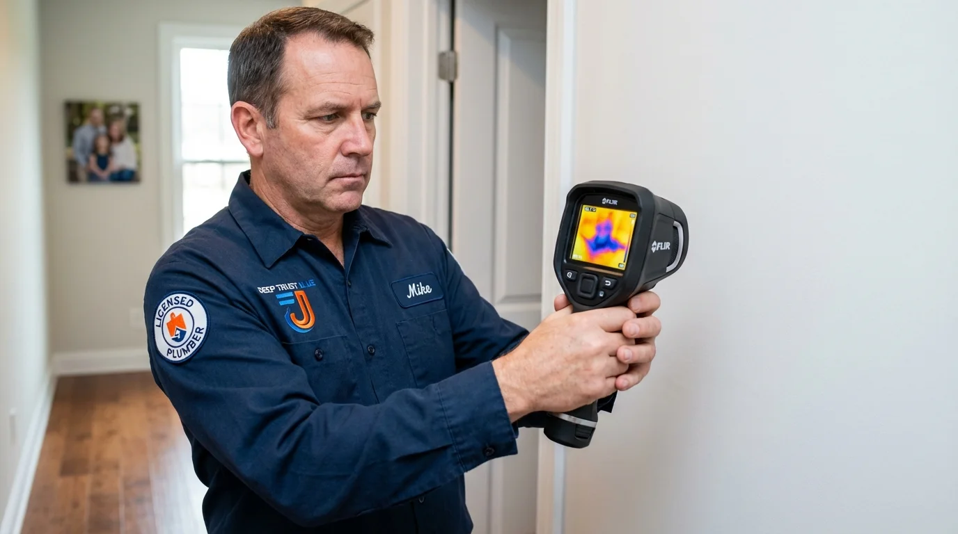 Thermal imaging leak detection by Johns Plumbing LLC in Ronceverte
